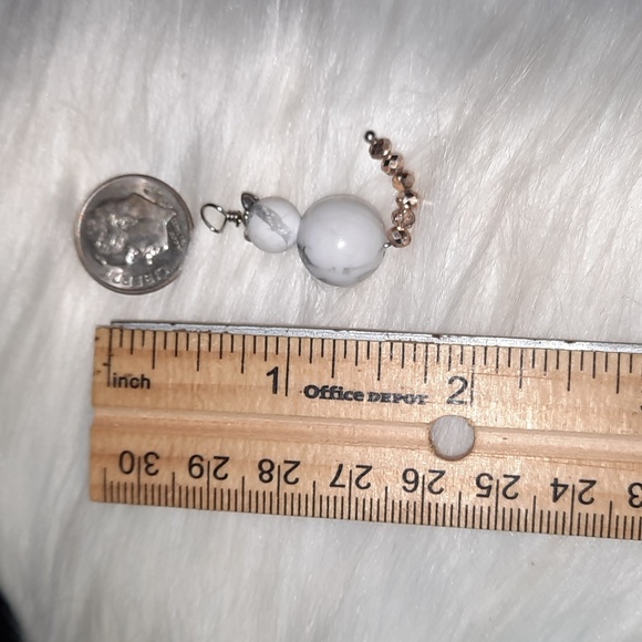 Amazing cat shape beaded pendant with ears and tail! - Picture 5 of 5